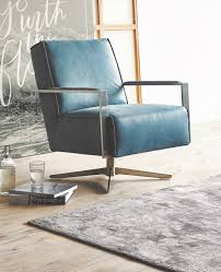 Descriptif du fauteuil en cuir design : Petit Fauteuil Design Pivotant Cuir Metal Mr Dee Cubique