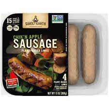Imagine a sausage patty made from instead of buying ground chicken at the market, which is always too finely ground, we're going to use thighs, and grind our own. Chik N Apple Vegan Sausage Official Sweet Earth Foods