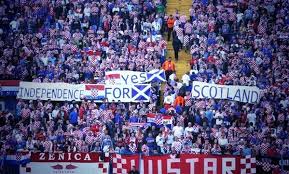 Despite having one of the oldest footballing traditions, the scottish love affair with the indoor game is a relatively recent development. Jim Graham On Twitter Ha Ha Love It Wearenational Croatian Football Fans Say Yes To Scottish Independence Indyref Http T Co Fvl8snlva7