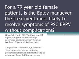 The canalith repositioning procedure is currently almost exclusively performed in specialized settings by ent and internal medicine specialists. Clinical Problem Solving Ii Ppt Download
