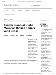 Rasa renyah dengan manis sedang. Contoh Proposal Usaha Makanan Ringan Cute766