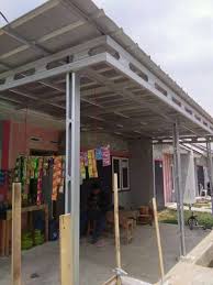 Model teras rumah minimalis wiring schematic cantik pasang rangka via modelrumahminimalis.co. Kanopi Baja Ringan Sni Konstruksi Dan Taman 808941633