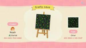 Firefly Cave Design Panel Acnh Animal Crossing New Horizons Animal Crossing Firefly Story Prompts