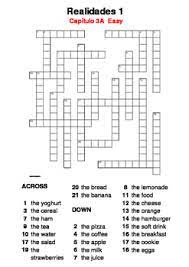 Fun printable crossword puzzles and kriss kross puzzles. Spanish Crossword Realidades 1 Capitulo 3a Easy By Resources4mfl