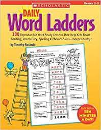 First grade kids start to put words together, both in print and on the computer. Amazon Com Daily Word Ladders Grades 2 3 100 Reproducible Word Study Lessons That Help Kids Boost Reading Vocabulary Spelling Phonics Skills Independently 9780439513838 Rasinski Timothy Rasinski Timothy V Books
