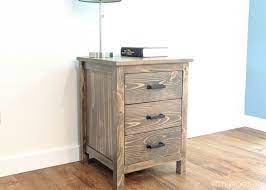 I really liked the square trim detail. 3 Drawer Nightstand