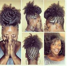 Cute Quick Natural Hairstyle Hair Styles Natural Hair Styles Braided Updo Natural Hair
