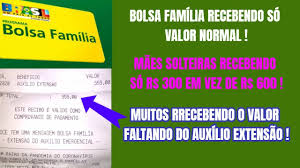 Veja como corrigir o valor errado no bolsa família e solicitar o pagamento das parcelas corretas em 2021! Bolsa Familia Auxilio Extensao Mae Solteira Recebendo So R 300 Valor No Bolsa Familia Instalacao De Chuveiro Instalacao