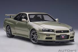 Touch device users, explore by touch or with swipe gestures. Nissan Skyline Gt R R34 V Spec Ii Nur Millenium Jade Autoart