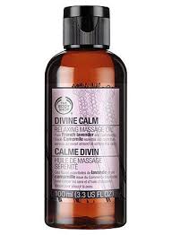 Amazon Com The Body Shop Divine Calm Relaxing Massage Oil 3 3 Fluid Ounce Beauty Body Shop Massage Oil Massage Oil French Lavender Essential Oil
