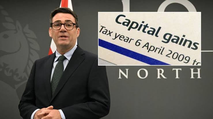 Andy Burnham floats £14bn capital gains tax raid to fund £600 handout for low  earners