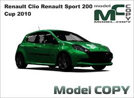 Renault Clio Renault Sport 200 Cup 2010 3d Model Modello 3d Modelle Sport
