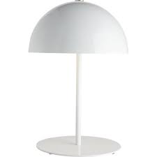 Pick the perfect shade for your table or floor lamp base by matching the scale and style. Hanna White Dome Shade Table Lamp