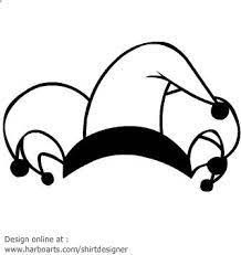 Joker Hat Line Art Clip Art