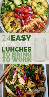 If you want to add even more flavour, consider tossing in some red onions and raisins. 24 Easy Healthy Lunches To Bring To Work In 2015 Easy Healthy Lunches Healthy Lunch Healthy