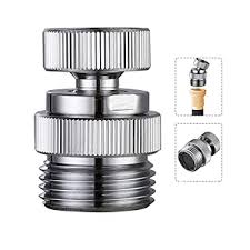 Get free shipping on qualified kitchen sink faucet hose adapters or buy online pick up in store today in the plumbing department. Buy Swivel Faucet Adapter Kit Brass 3 4 Inch Garden Hose Adapter With Aerator Kitchen Sink Faucet Adapter For Female Male To Male Chrome Finish Online In Indonesia B08hcyz4l5