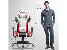 Headrest pillow and lumbar cushion. Homall Gaming Chair Racing Style High Back Pu Leather Office Chair Computer Desk Chair Executive And Ergonomic Swivel Chair With Headrest And Lumbar Support White Newegg Com