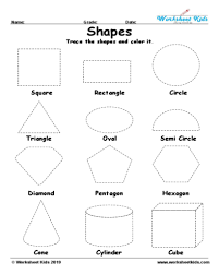 tracing shapes printable worksheets for preschool 2d and 3d pdf