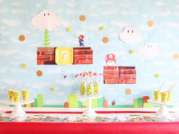 Free mario, yoshi, luigi super mario bros coloring pages to print. Diy Super Mario Party Backdrop Fun365