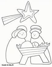 One of the ways you can help keep the focus of christmas on the birth of jesus is by making sure that everything you do in your church classes . Christmas Coloring Pages Religious Doodles