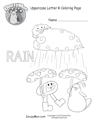 Print free large coloring page of the letter r. Cute Uppercase Letter R Coloring Page Free Printable Doozy Moo