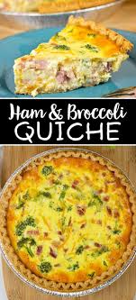 Ham And Broccoli Quiche Recipe In 2020 Quiche Recipes Easy Leftover Ham Recipes Broccoli Quiche Recipes