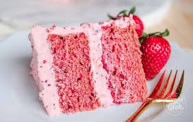 This homemade strawberry cake recipe is bursting with fresh strawberry flavor and made completely from scratch! Fresh Strawberry Cake With Strawberry Buttercream Sugar Geek Show