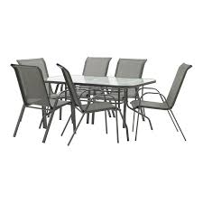 marquee 7pc steel sling back setting outdoor furniture sets wicker dining tables outdoor furniture