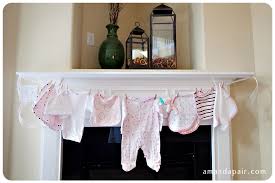 Clothesline baby shower decorations for boys & girls. Baby Clothesline Fun Diy Baby Shower Gift Or Just A Cute Decoration