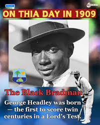 The first West Indian Cricketing Great George Headley born in Panama 1909  of Jamaican parentage.