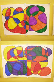 Primary Secondary Warm And Cool Colors Abstract Shapes Line Color Art Lessons Colorful Art Projects Elementary Art