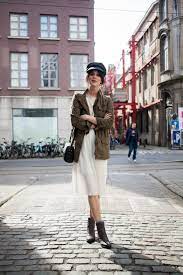Outfit Military Jacket White Lace Dress And Fiddler Cap Outfits With Hats Fiddler Cap Outfit Cap Outfit