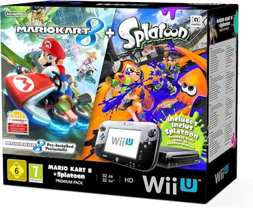 Wii U Mario Kart & splatoon Premium Pack