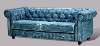 Soft and comfy thanks to the generously padded seat and back cushions, the piece offers enough space to stretch your legs and enjoy a favourite book. Tufted Denim Chesterfield Sofa Transitional Living Room Furniture Couch Settee Couch Furniture Transitional Living Room Furniture Leather Corner Sofa