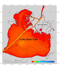 Bathymetry Of Lake Erie And Lake Saint Clair