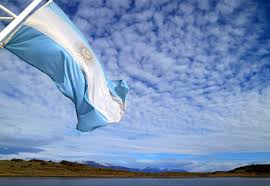 La bandera argentina es un símbolo de grandeza y libertad. Argentina O Bandera Argentina Estampilla Estampilla Vector Premium