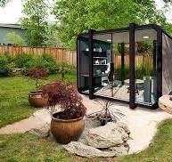 Amazon.com : Outdoor Backyard Prefab Home Office Shed Pod ...