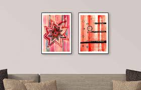 This set of small decals will add a modern,this set of small decals will add a modern, scandinavian feel to your wall. Modern Wall Art For Home Or Office Bold Pink Giclee Print Minimalist Abstract Art Art Collectibles Prints Kientructhanhdat Com
