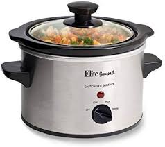 Amazon Com Elite Gourmet Mst 250xs Electric Slow Cooker Adjustable Temp Entrees Sauces Stews D Small Slow Cooker Slow Cooked Meals Slow Cooker Crock Pot