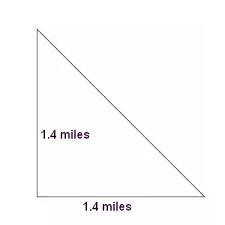 An acre is a unit of area equal to 1/640th of a. How Many Acres Are Contained In A 1 4 Mile Triangle Quora