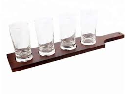 Personalized etched monogram pint glass / custom beer glass / groomsman gifts / birthday gifts / gifts for men / gifts for groom | halpert spotteddogcompany. Wooden Wine Glass Holder Tray East Asia Crafts Limited
