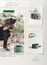 Foldable Dog Travel Bowl Waxed Canvas Waterproof Grey Melo Handmade In Our Family Studio In Berlin Germany In 2020 Travel Dog Bowl Travel Bowl Pet Travel