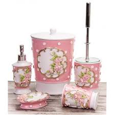 Mukemmel Banyo Setleri Polyester In 2020 Bathroom Decor Pink Bathroom Decor Bath Sets