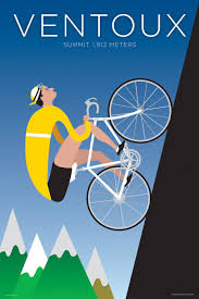 mount ventoux cycling poster by michael valenti diseno de la bicicleta bicicleta ciclismo bicicletero