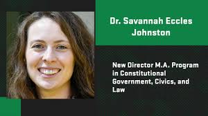 Savannah Eccles Johnston Named New Director of UVU's M.A. Program in  Constitutional Government, Civics, and Law