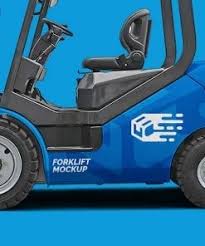 Download Forklift Mockup Side View Mockupslib