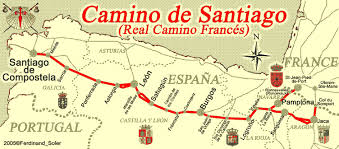 The majority of pilgrims walking the camino de santiago decide to walk along the camino frances which starts just over the border in southern france. A Mused El Camino De Santiago A Map Of The Pilgrimage
