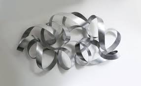 Modern contemporary metal wall decor. Metal Wall Art Mobius The Sculpture Room