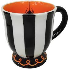 So, this mug is very lovely. Black White Ceramic Spider Coffee Mug Halloween Coffee Halloween Mug Mugs