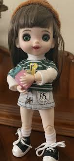 Very Cute BJD Girl Doll Doris, 9”.